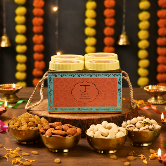 Festive Dry Fruit Hamper (Pack of 4)