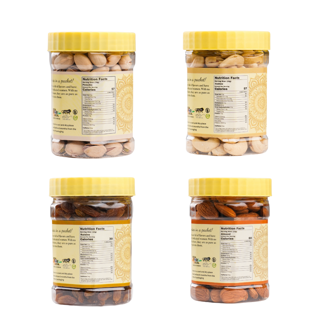 Festive Dry Fruit Hamper (Pack of 4)