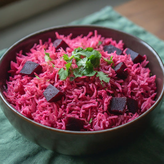 Beetroot and Coconut Pulao