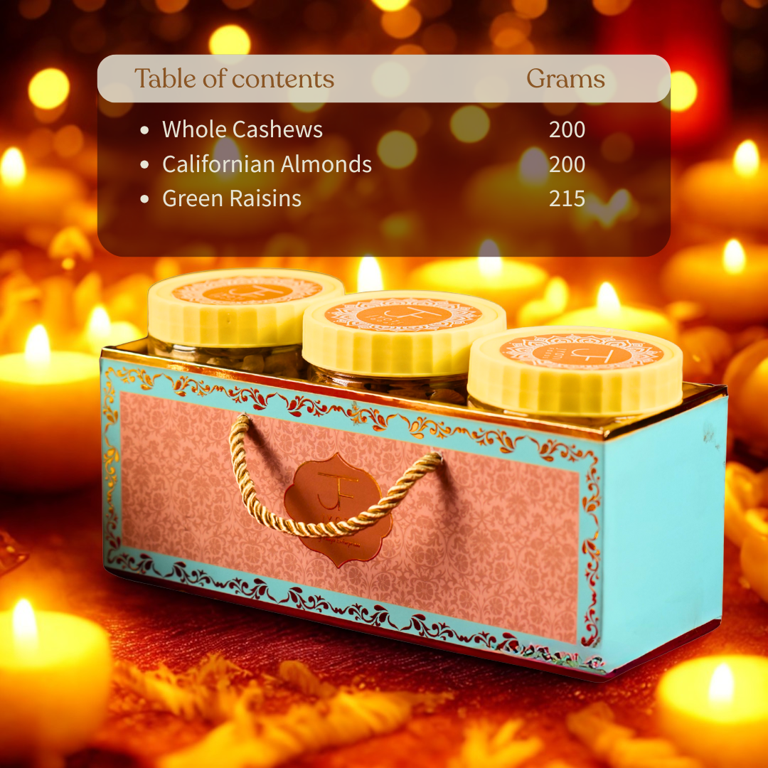 Diwali Dry Fruit Hamper (Pack of 3)